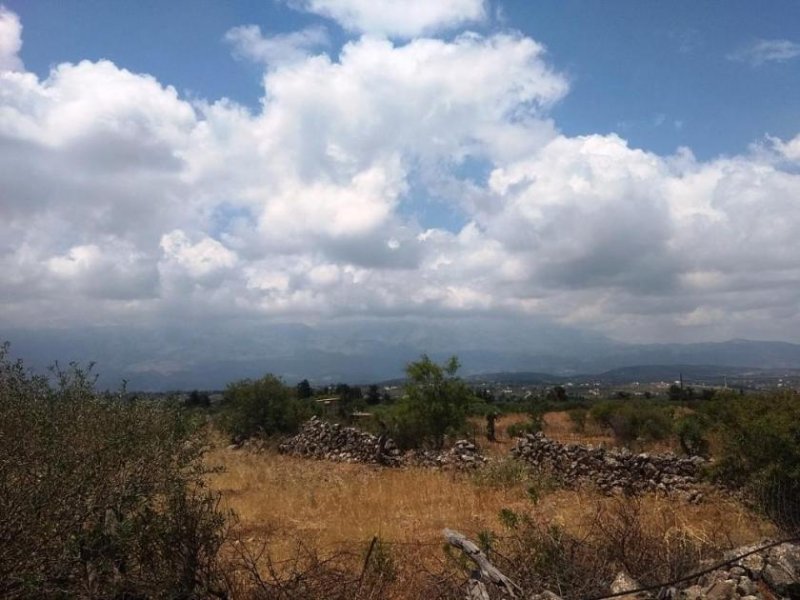 Kefalas Chania Grundstück mit Meerblick in traditionellem Dorf auf Kreta Grundstück kaufen